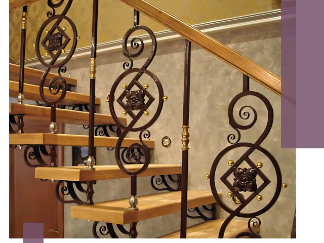 Изготовление кованых лестниц под ключ в Борисоглебске