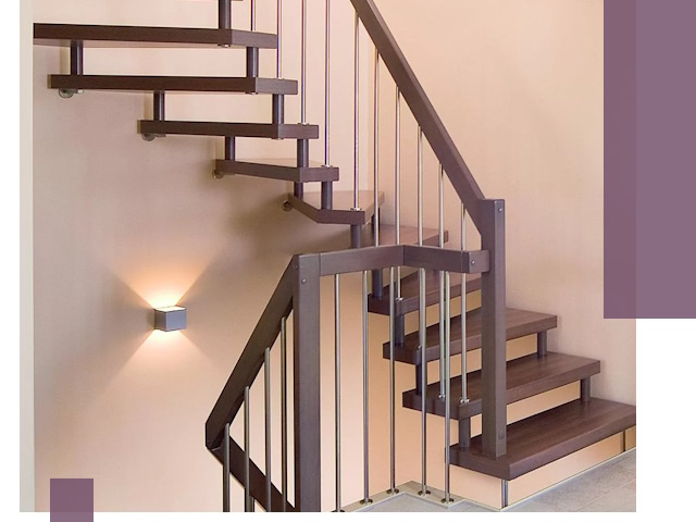 Изготовление лестниц на больцах в Борисоглебске под ключ