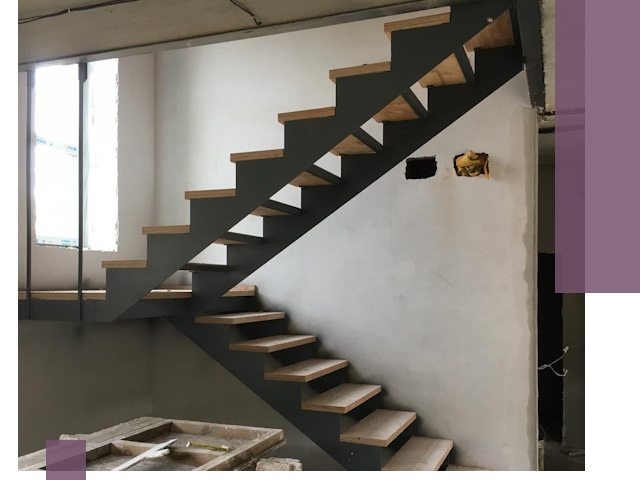 Изготовление лестниц на металлокаркасе в Борисоглебске от производителя