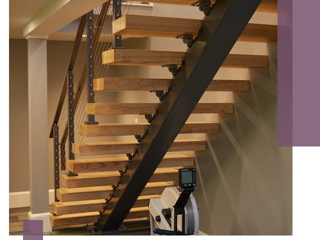 Лестницы на монокосоурах под ключ в Борисоглебске - изготовление и монтаж