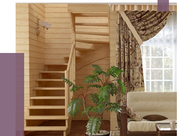 Лестницы для дачи в Борисоглебске от 77250 руб.  | ПРОЛЁТ-Брс