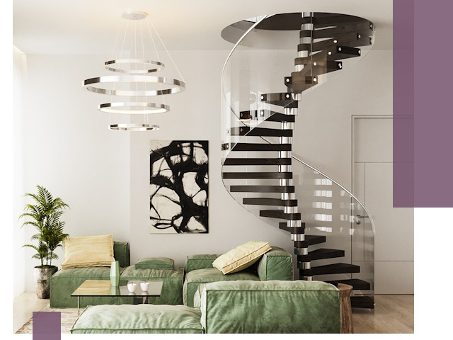 Лестницы для двухуровневой квартиры в Борисоглебске — изготовление и монтаж