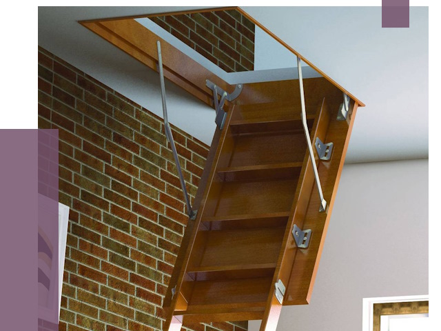 Установка чердачной лестницы в Борисоглебске от 7959 руб. | ПРОЛЁТ-Брс