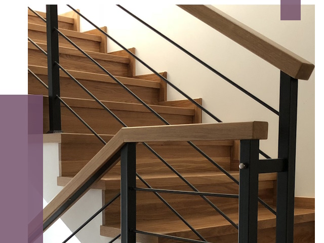 Обшивка металлической лестницы деревом в Борисоглебске от 4422 руб. 