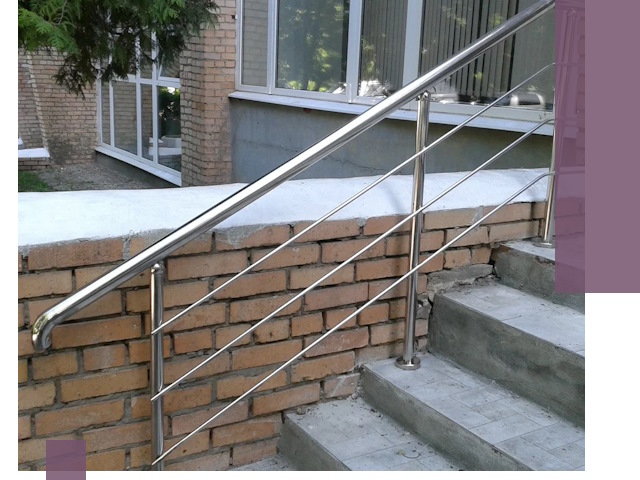 Перила из нержавеющей стали высокого качества в Борисоглебске
