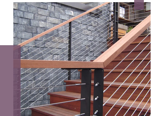 Тросовые перила под ключ в Борисоглебске от 7907 руб. 