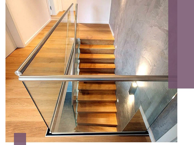 Перила для лестницы в доме — изготовление и монтаж в Борисоглебске