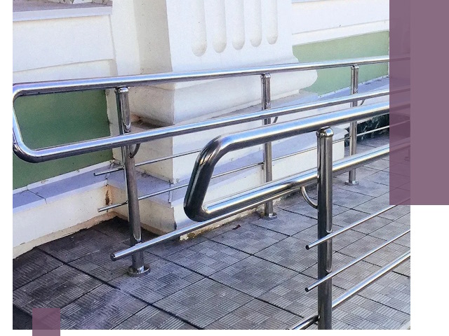 Ограждения пандусов из металла и нержавейки в Борисоглебске