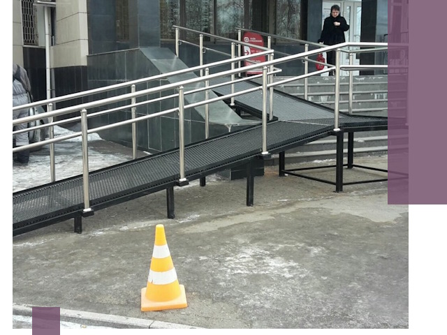 Стационарные пандусы под ключ в Борисоглебске — изготовление и монтаж