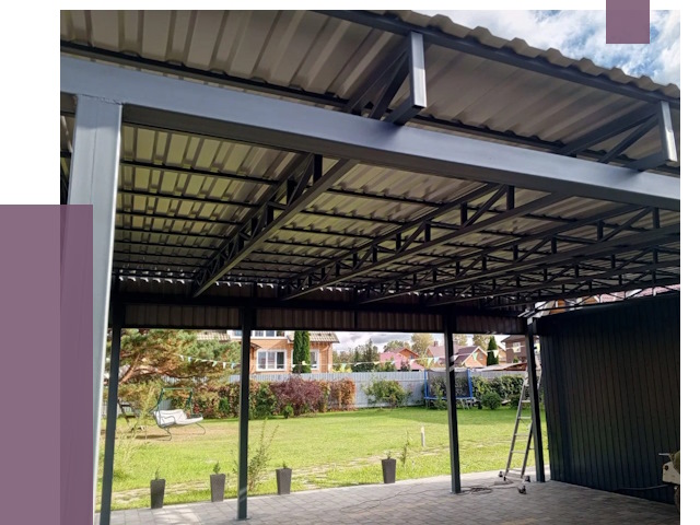 Монтаж навесов в Борисоглебске от 7491 руб. — установка навеса | ПРОЛЁТ-Брс