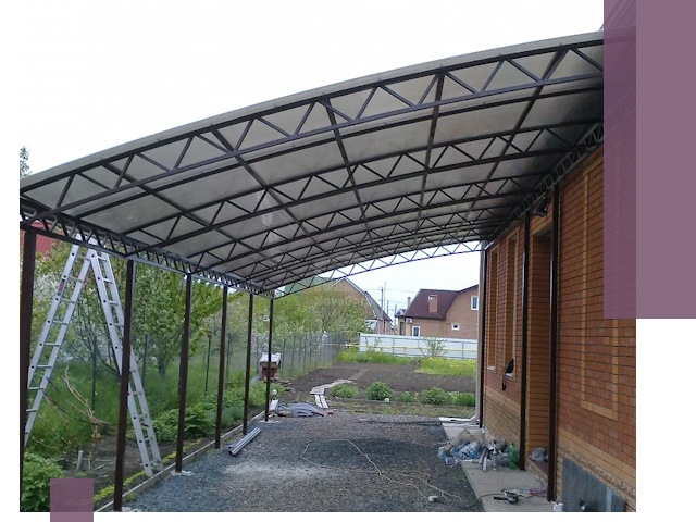 Профессиональный монтаж навесов под ключ в Борисоглебске