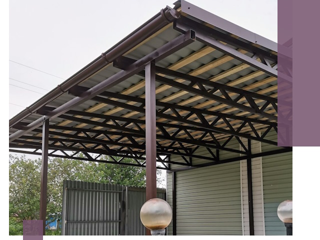 Навесы под ключ в Борисоглебске: изготовление, монтаж и гарантия