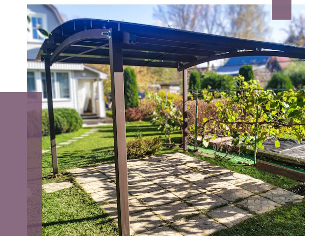 Навесы для дачи в Борисоглебске от 12953 руб. под ключ — ПРОЛЁТ-Брс