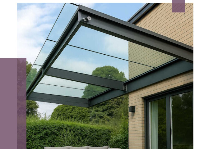 Стеклянные навесы и козырьки в Борисоглебске от 12485 руб.