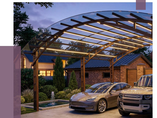 Металлические навесы в Борисоглебске от 12901 руб. под ключ — ПРОЛЁТ-Брс