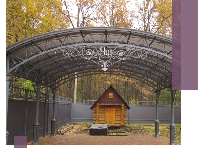 Кованые навесы премиум-класса под заказ в Борисоглебске