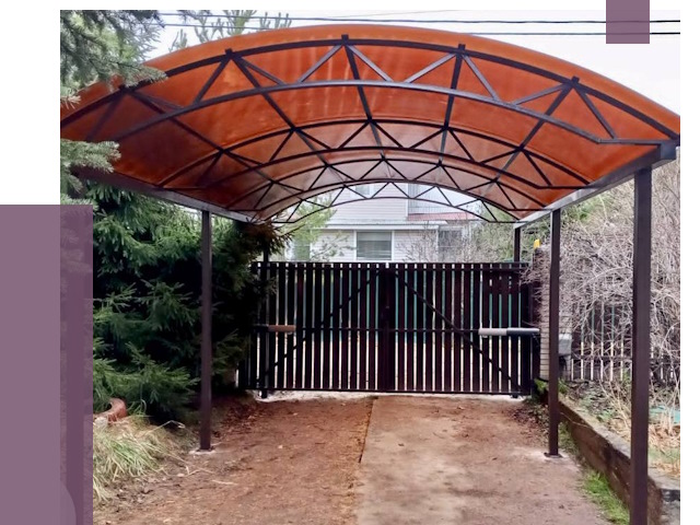 Арочные навесы в Борисоглебске от 12953 руб. — изготовление и монтаж | ПРОЛЁТ-Брс