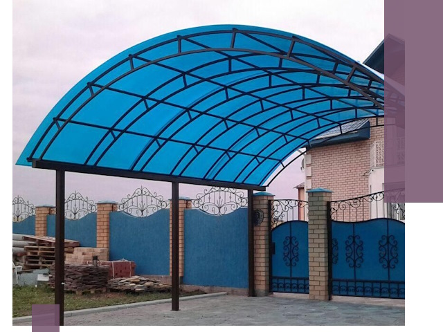 Арочные навесы под ключ в Борисоглебске — изготовление и монтаж