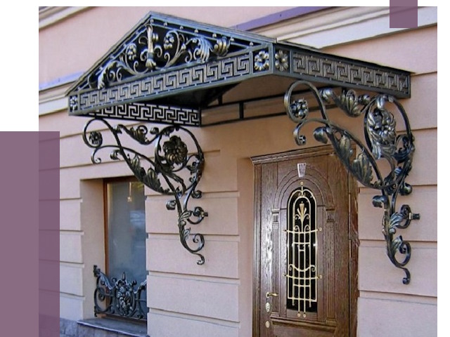 Кованые козырьки в Борисоглебске под ключ от 12953 руб. — ПРОЛЁТ