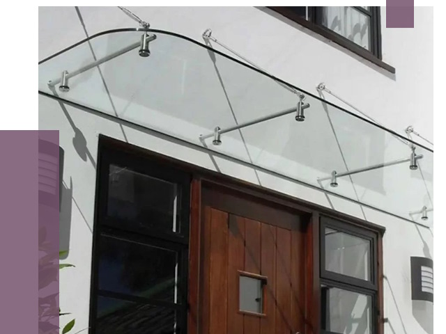 Стеклянные козырьки в Борисоглебске от 19247 руб. | ПРОЛЁТ-Брс