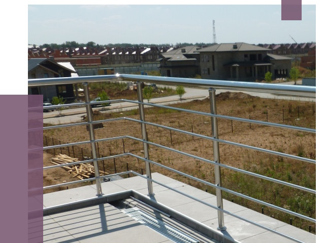 Парапеты из нержавеющей стали в Борисоглебске от 8115 руб. за м² | ПРОЛЁТ-Брс