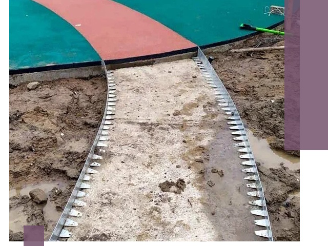 Металлические бордюры для дорожек в Борисоглебске — монтаж и изготовление