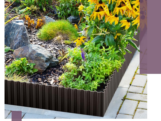 Металлические бордюры для клумб в Борисоглебске — производство и монтаж