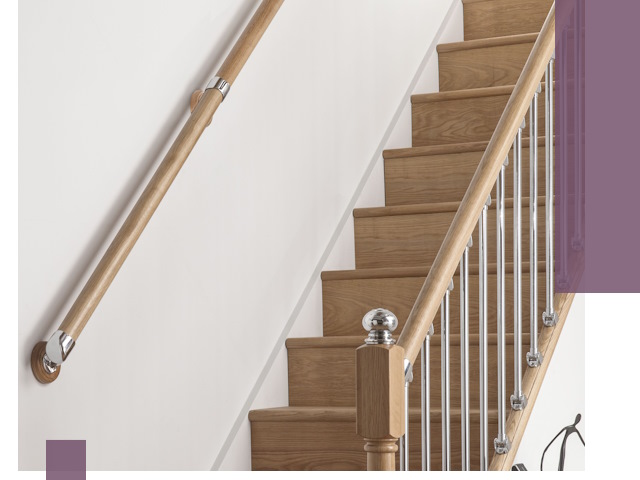 Пристенные поручни из стали и нержавейки под монтаж в Борисоглебске